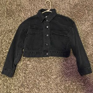 Khaki&blue denim jacket